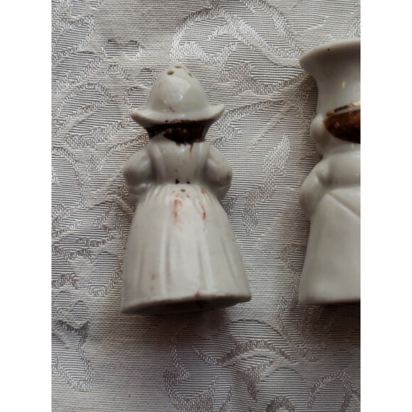 Vintage Dutch Boy Girl Salt And Pepper Shaker Set Japan 2.5" Chef - Picture 12 of 16